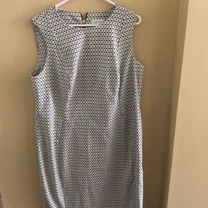 Calvin Klein white and black dress